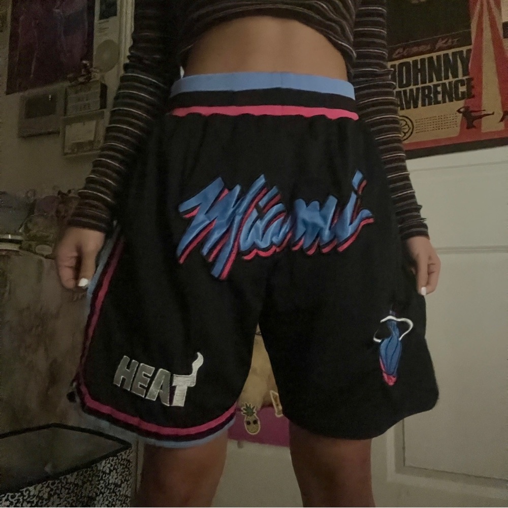 Just Don Miami Heat Vice basketball shorts